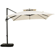 Steel Frame Outdoor Roma Cantilever Umbrella Garden Sun Shade