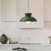 Pendant Light Green Metal - SYNAXE | Dining Ambiance