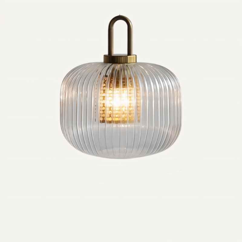 Pendant Light Striped Glass - SELENE | Elegant Lighting