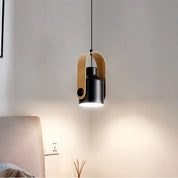 Pendant Light Wood Metal - SYNDEX | Elegant Lighting