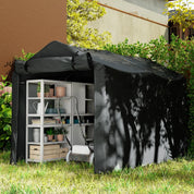 Octagonal Garden Gazebo, 8-Sided, 6.8×5 m, White Heavy Duty Metal Frame Outdoor Marquee Party & Wedding Canopy