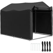 Octagonal Garden Gazebo, 8-Sided, 6.8×5 m, White Heavy Duty Metal Frame Outdoor Marquee Party & Wedding Canopy