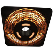 Electric Hanging Patio Heater 2000W Ceiling Mounted Halogen Heating Indoor Outdoor Remote Control Aluminium