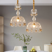 Pendant Light Crystal Rattan - XELIUM | Luxurious Lighting