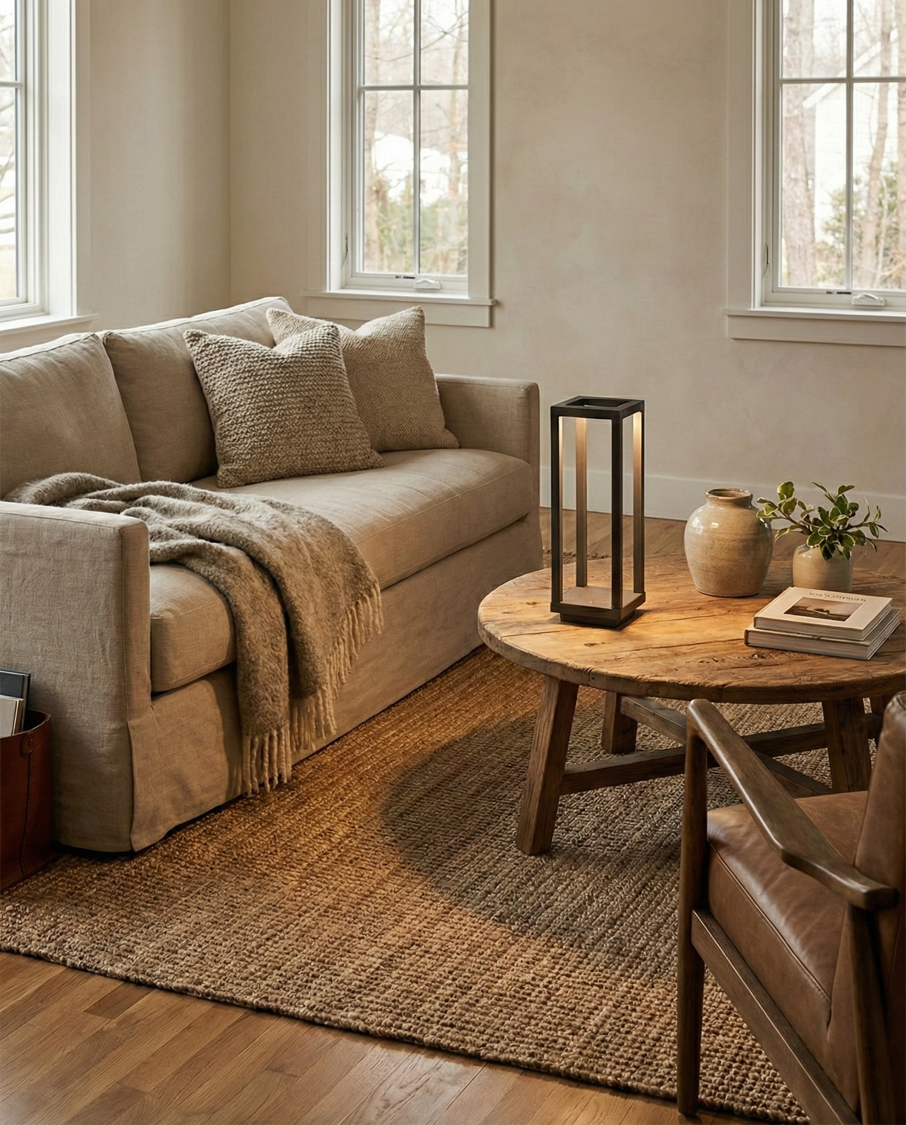 SORA cordless designer table lamp displayed on a designer desk in a Sydney home — DecoHarmonie