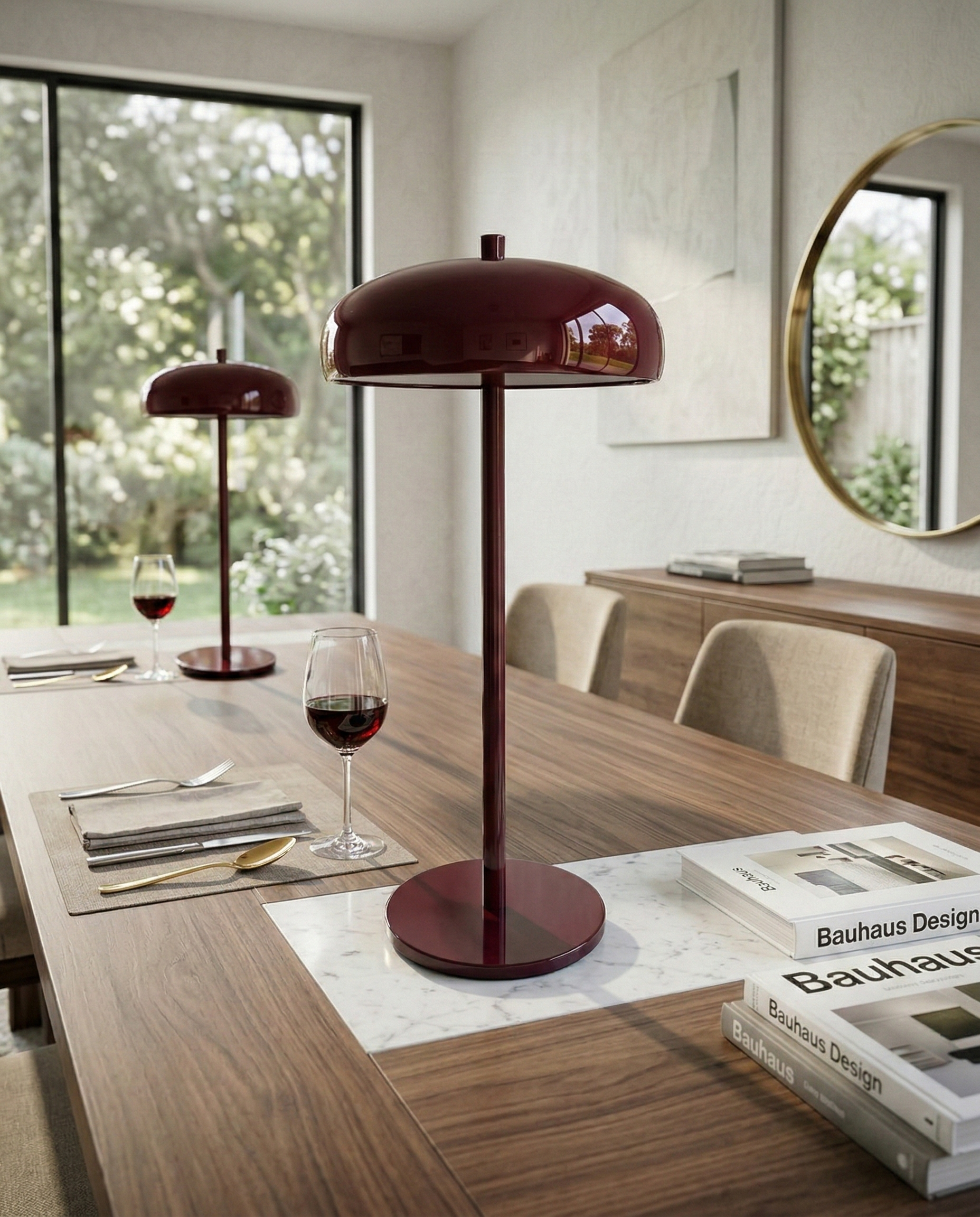 NARI cordless designer table lamp styled in a minimalist Australian interior — DecoHarmonie