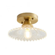 Ceiling Light Ribbed Glass - ASTRIX | Vintage Style