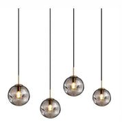 Pendant Light Smoky Gray Glass - OHMEXA | Warm Ambiance