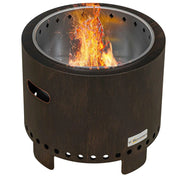 Smokeless Fire Pit Metal Wood-burning, Black