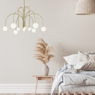 Avi Suspension Multi Simple, Métal/Verre, Noir/Rouge/Or, Chambre à Coucher/Salon