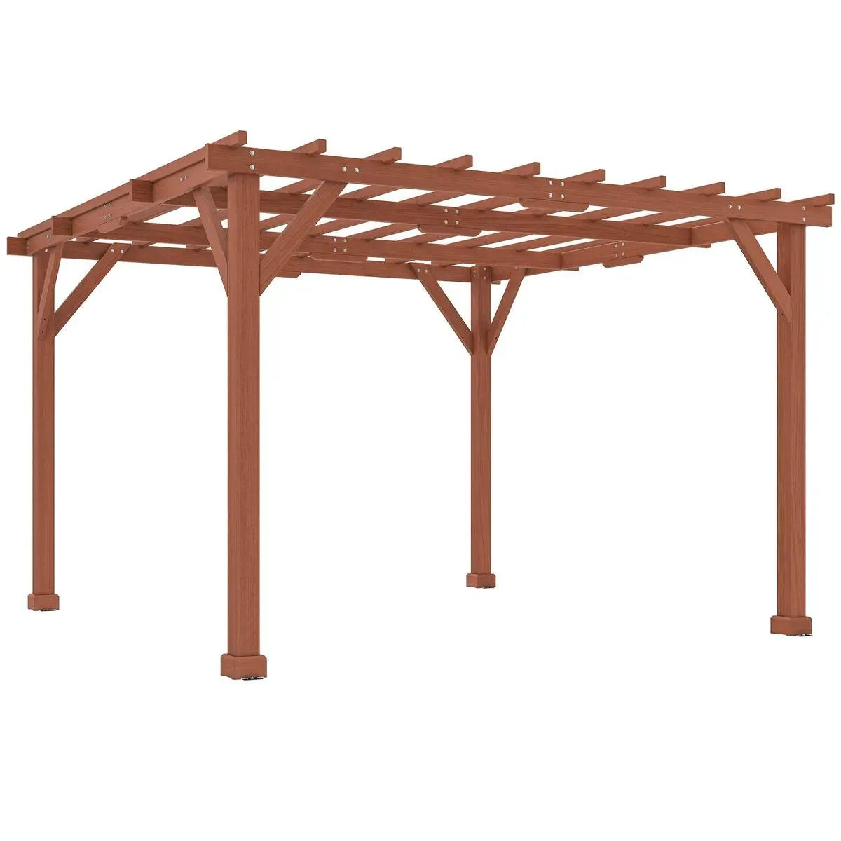 Octagonal Garden Gazebo, 8-Sided, 6.8×5 m, White Heavy Duty Metal Frame Outdoor Marquee Party & Wedding Canopy