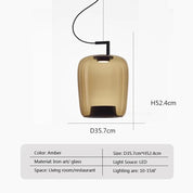 Pendant Light LED Glass - TRIGON | Nordic Elegance