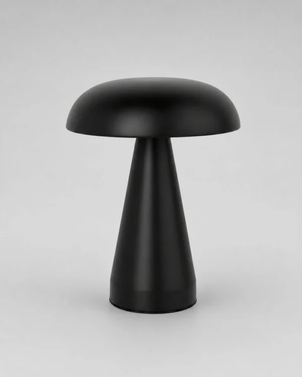 Akku-Tischlampe: skandinavische Pilzform mit USB – KEMI