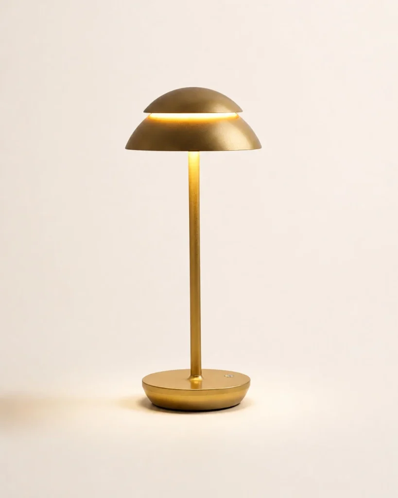 Akku-Tischlampe im skandinavischen Stil DESKA – an einem Arbeitsplatz