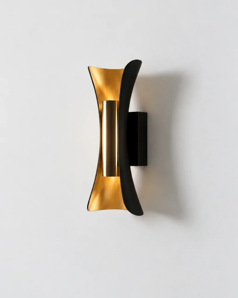 Applique da esterno HUGEL, applique LED dalla forma sinuosa, IP65 – nero, foto prodotto