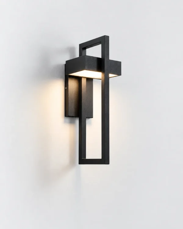 Applique da esterno TYRIAL, applique moderna nera, IP65 – 35 cm, bianco caldo, foto prodotto