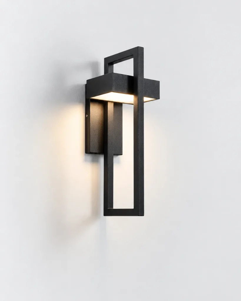 Applique da esterno TYRIAL, applique moderna nera, IP65 – 35 cm, bianco caldo, foto prodotto
