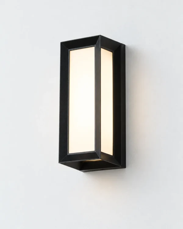 Applique da esterno KIETY, lanterna LED in alluminio, IP65, nera – nero, 26 cm, foto prodotto