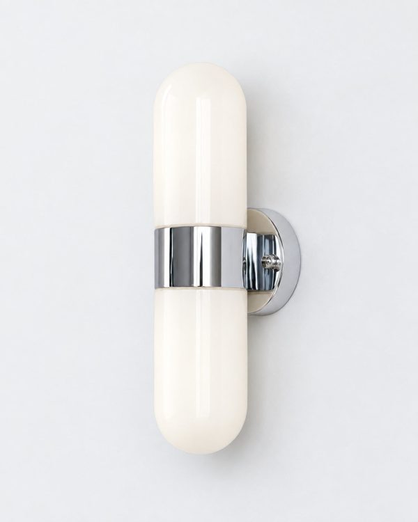 Wandlampe: Glaskapsel mit mittlerem Metallband – NAVA