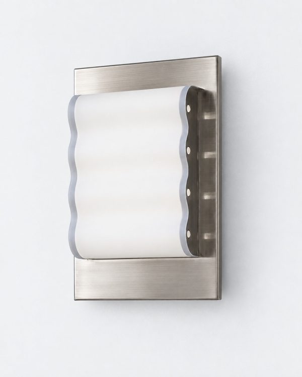 Wandlampe: verchromte Struktur mit Acryl-Diffusoren – RAMIK