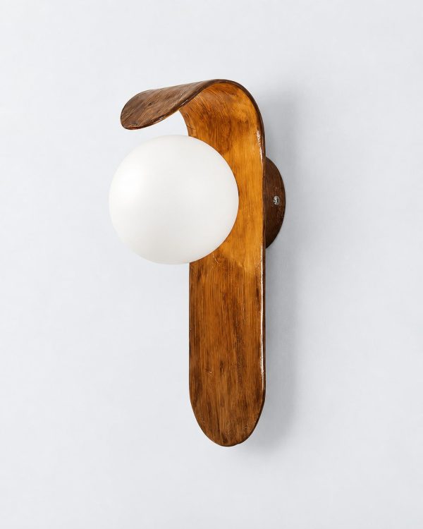 Wandlampe: organische Polymerform mit strukturierten Details – ENA