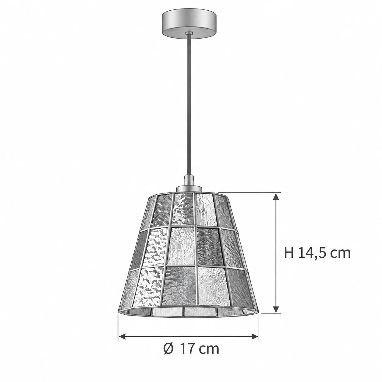 SARI Pendelleuchte – Masse Ø 17 cm, H 14,5 cm