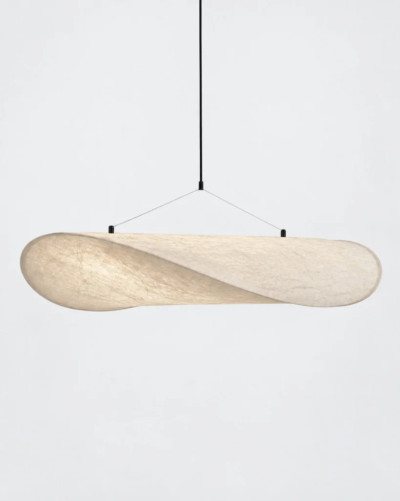 LED-Hängelampe mit leichter Wolkenform MOTRA – 60 cm / Warmweiss (3000 K), Produktfoto