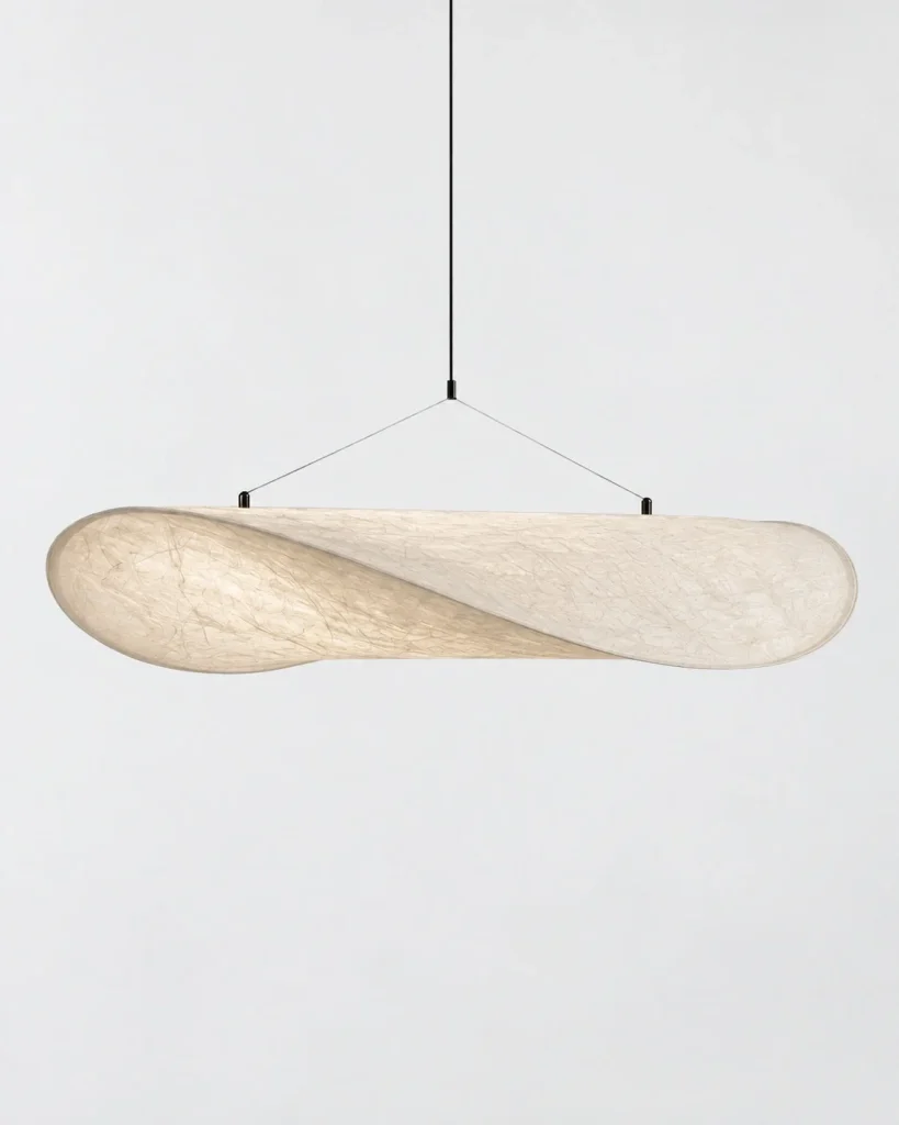 LED-Hängelampe mit leichter Wolkenform MOTRA – 80 cm / Warmweiss (3000 K), Produktfoto