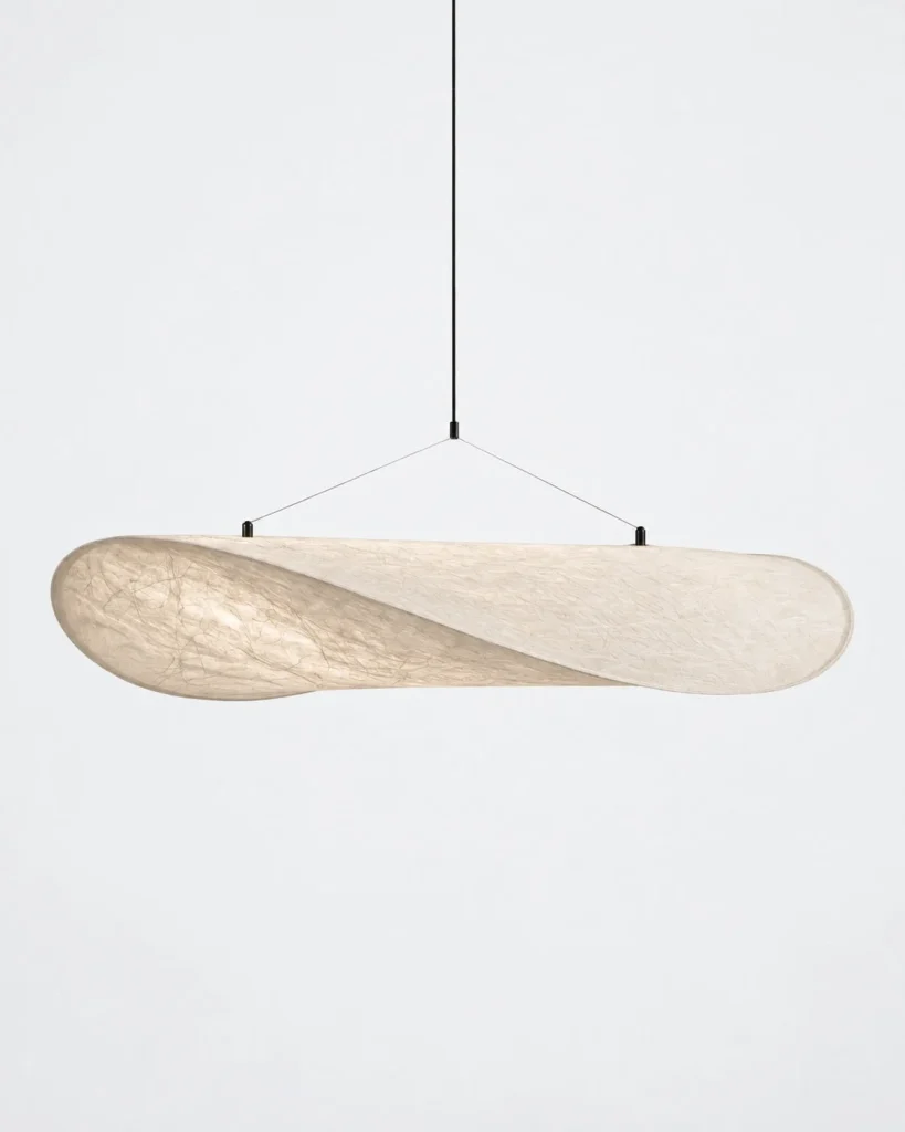 LED-Hängelampe mit leichter Wolkenform MOTRA – 100 cm / Warmweiss (3000 K), Produktfoto