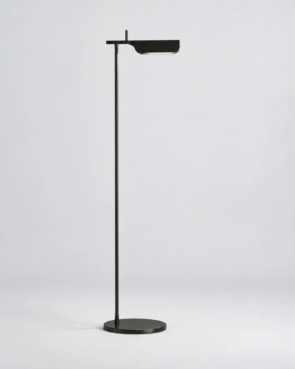 Stehlampe mit flachem Leuchtenkopf – MILO