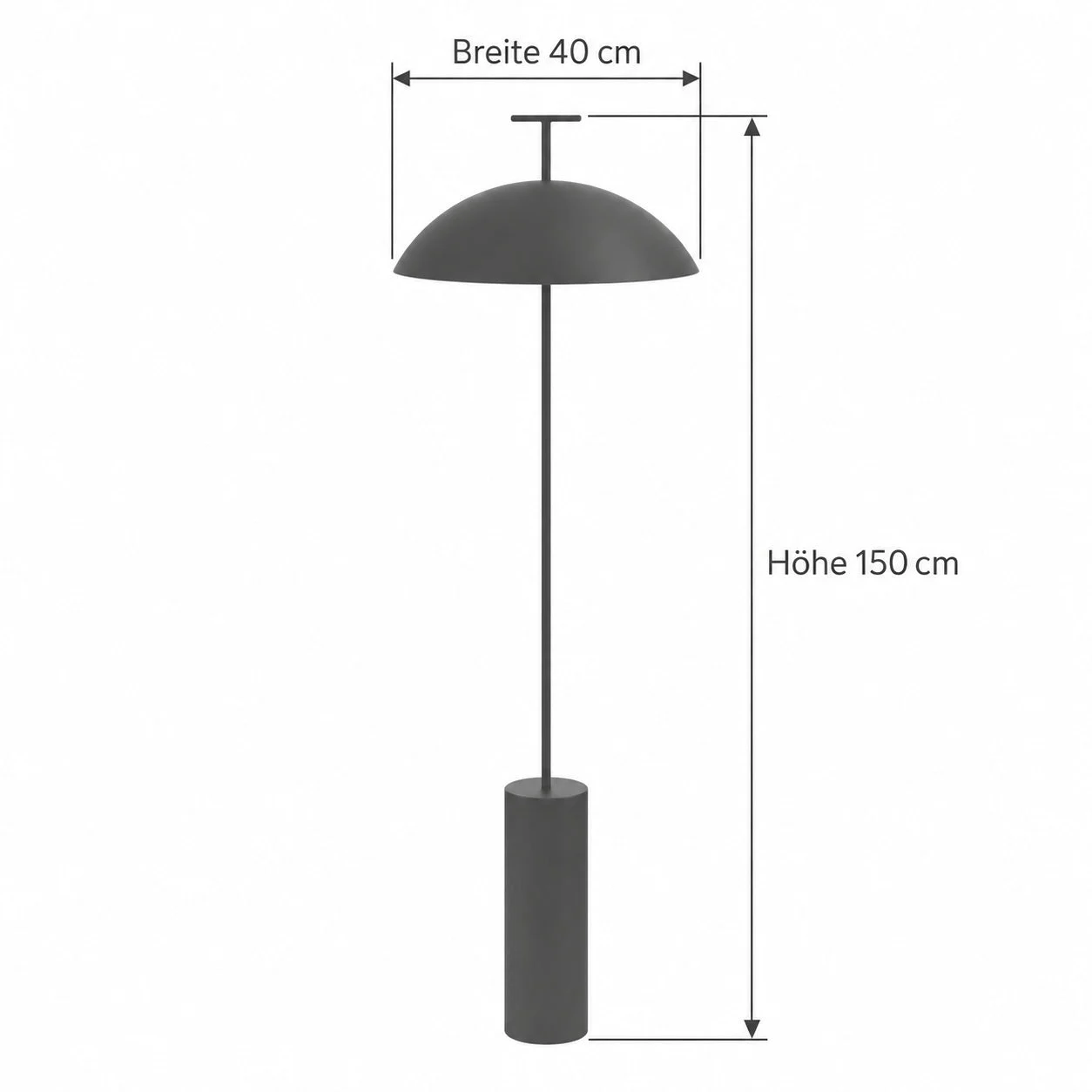 SCANDI Stehlampe – Höhe 150 cm, Breite 40 cm