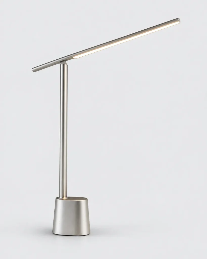 Lampada da tavolo RUNO, lampada da scrivania senza fili, pieghevole – grigio, foto prodotto