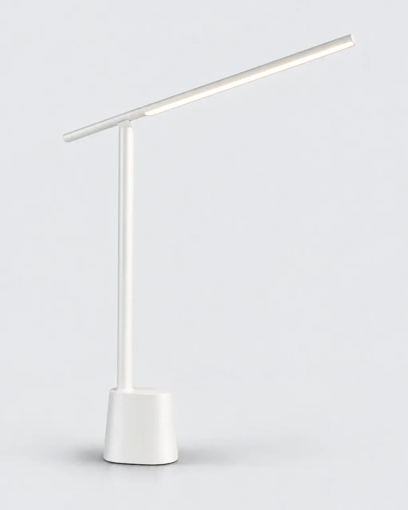 Lampada da tavolo RUNO, lampada da scrivania senza fili, pieghevole – bianco, foto prodotto