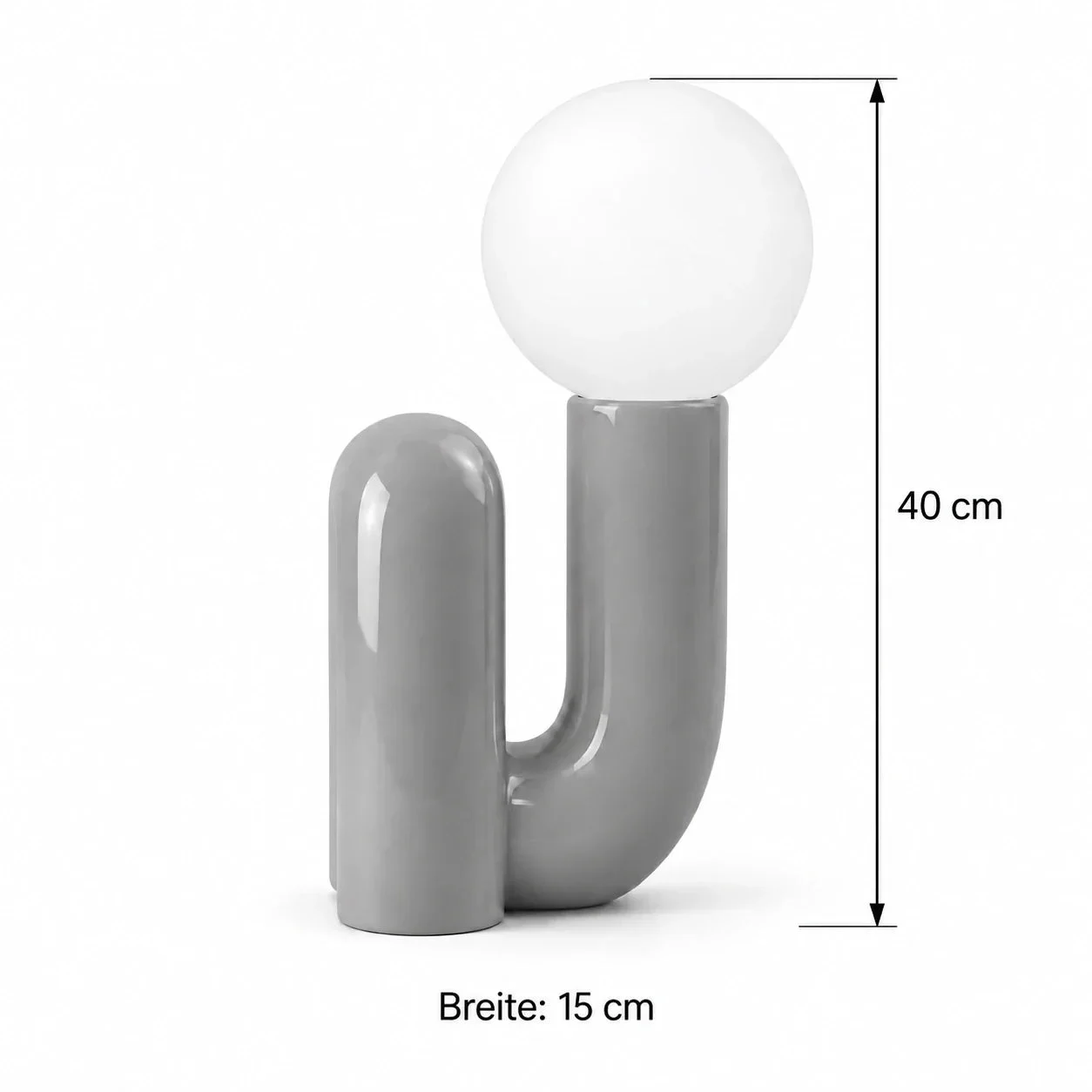 Masszeichnung – Gesamthöhe: 40 cm, Durchmesser / Breite: 15 cm