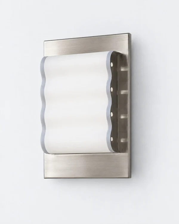 Wandlampe: verchromte Struktur mit Acryl-Diffusoren – RAMIK