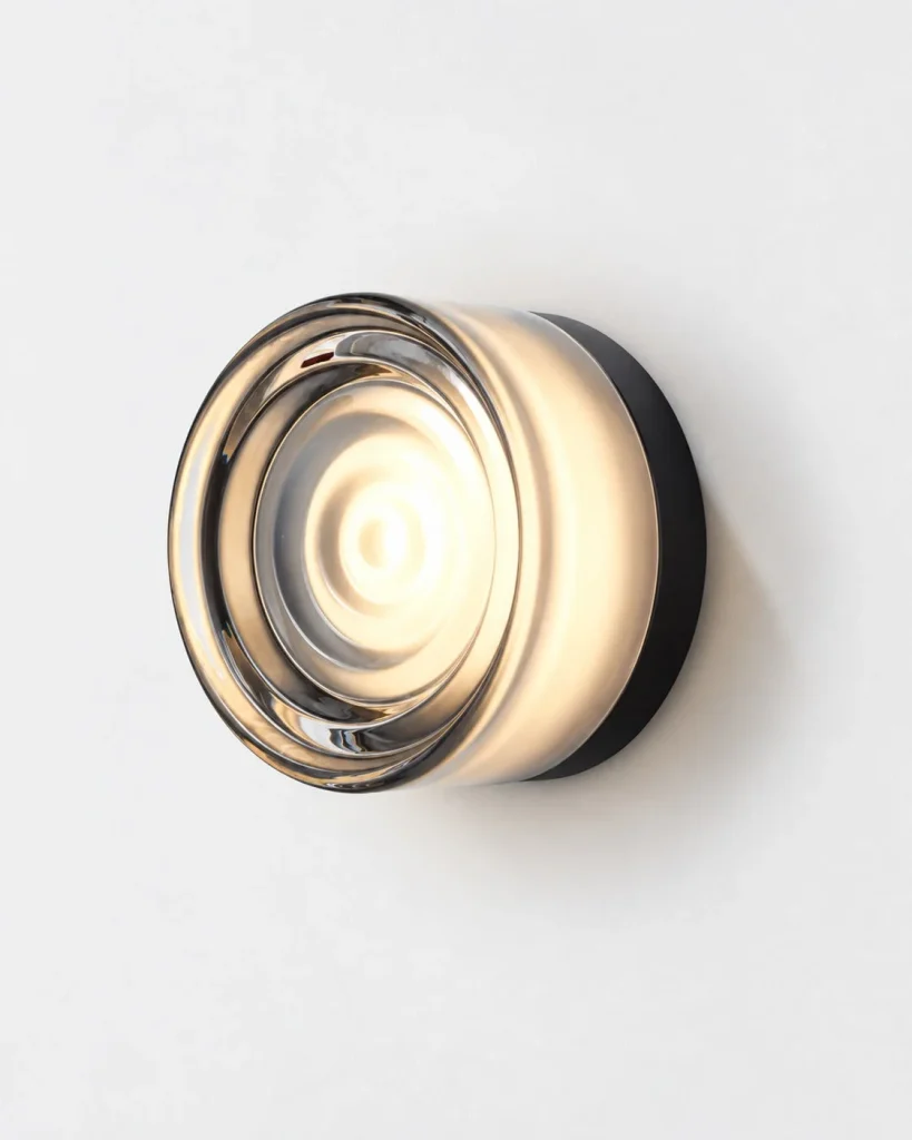 Wandlampe in runder Form EVOA – Rauchgrau Echo, Produktansicht